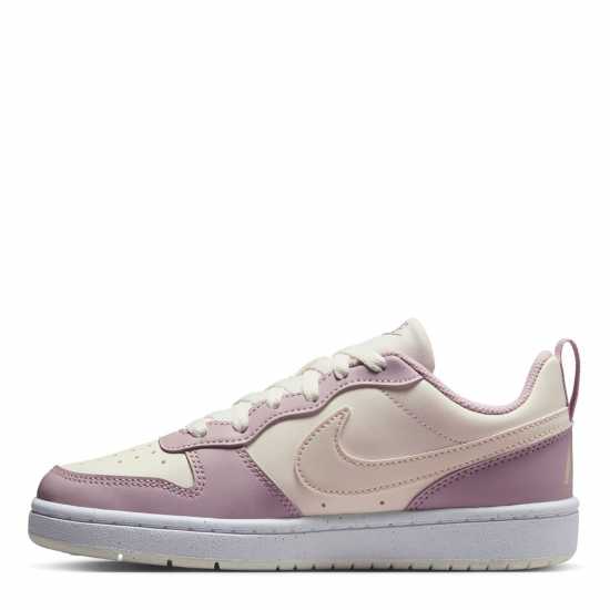 Nike Court Borough Low 2 Se Big Kids' Shoes Парус/Розово Бяло 