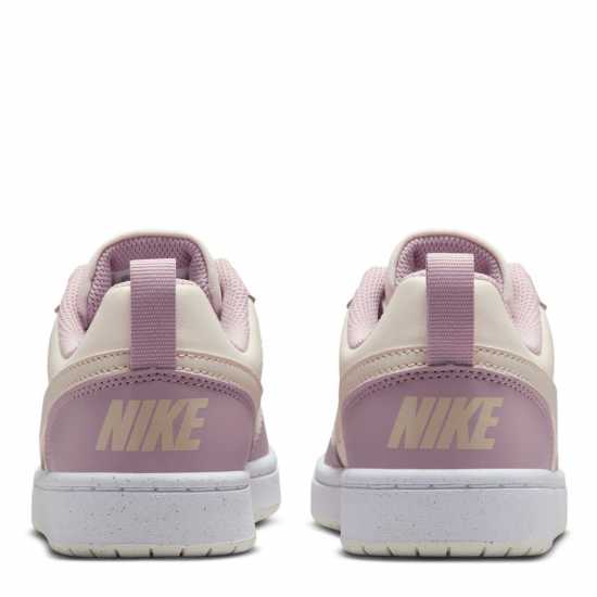 Nike Court Borough Low 2 Se Big Kids' Shoes Парус/Розово Бяло 