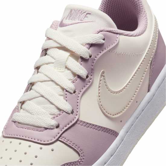 Nike Court Borough Low 2 Se Big Kids' Shoes Парус/Розово Бяло 