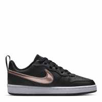 Nike Court Borough Low 2 Se Big Kids' Shoes Черно/Бронз 