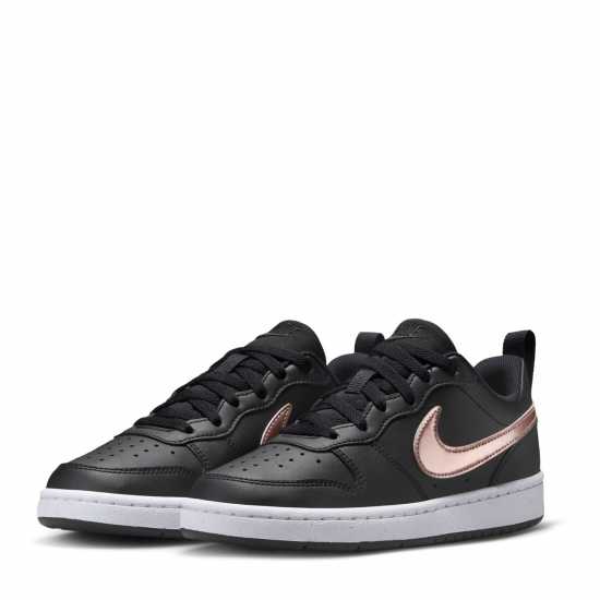 Nike Court Borough Low 2 Se Big Kids' Shoes Черно/Бронз 