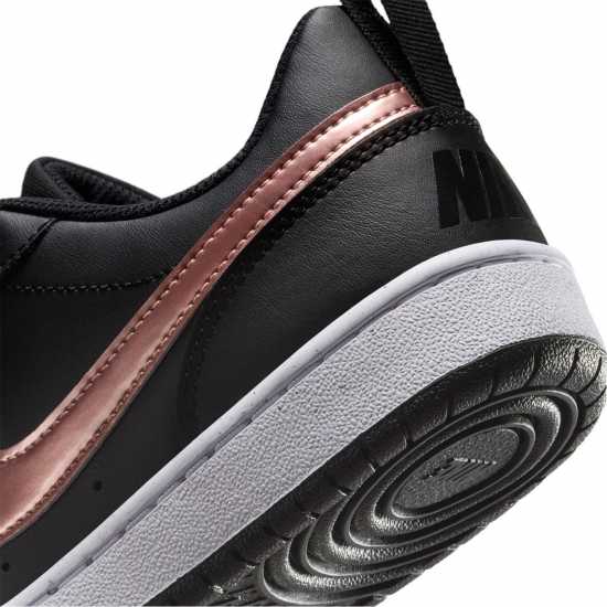 Nike Court Borough Low 2 Se Big Kids' Shoes Черно/Бронз 