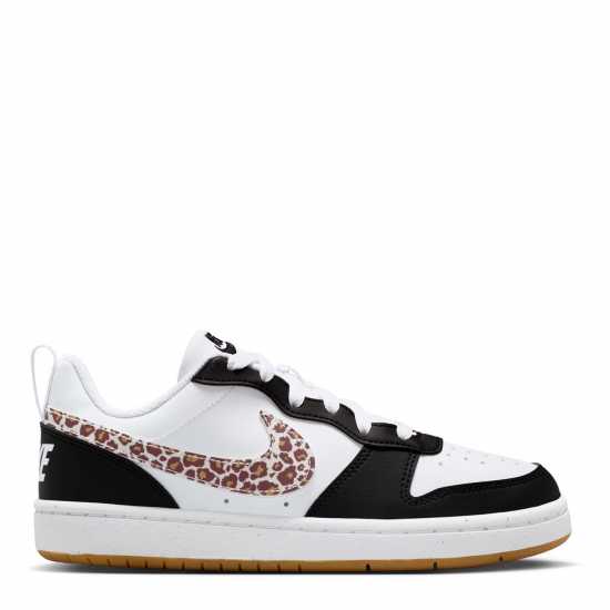 Nike Court Borough Low 2 Se Big Kids' Shoes Black/Leopard 