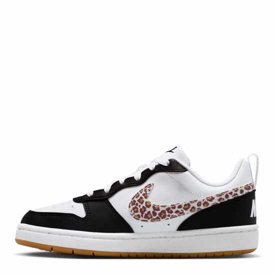 Nike Court Borough Low 2 Se Big Kids' Shoes Black/Leopard 