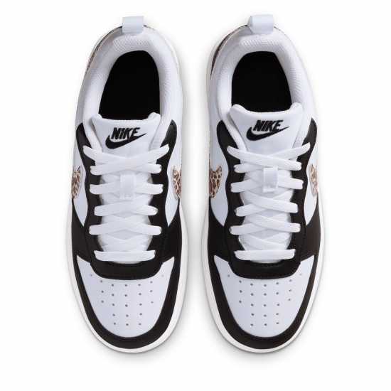 Nike Court Borough Low 2 Se Big Kids' Shoes Black/Leopard 