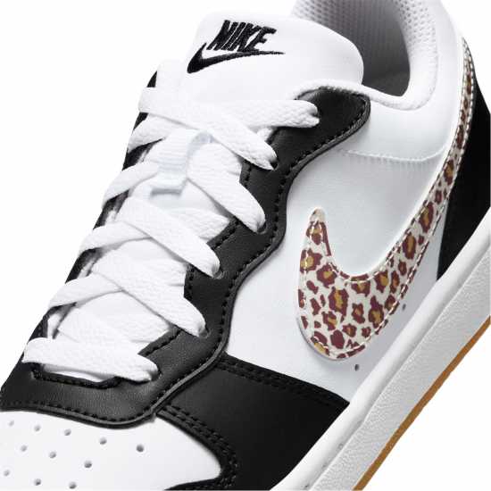 Nike Court Borough Low 2 Se Big Kids' Shoes Black/Leopard 