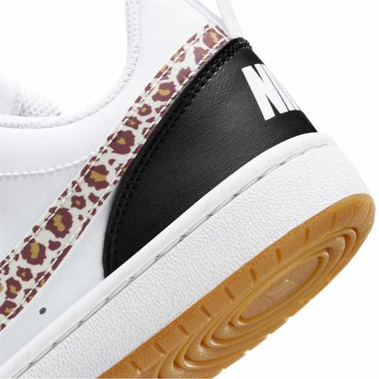 Nike Court Borough Low 2 Se Big Kids' Shoes Black/Leopard 