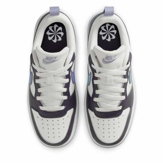Nike Court Borough Low 2 Se Big Kids' Shoes Платина/Лилаво 