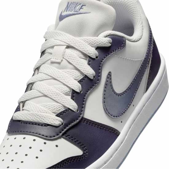 Nike Court Borough Low 2 Se Big Kids' Shoes Платина/Лилаво 