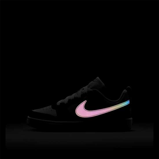 Nike Court Borough Low 2 Se Big Kids' Shoes Платина/Лилаво 