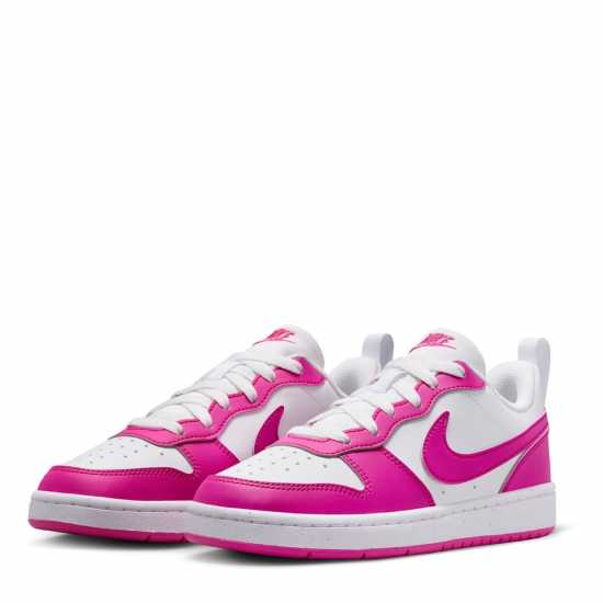 Nike Court Borough Low 2 Se Big Kids' Shoes Бяло/Фуксия 