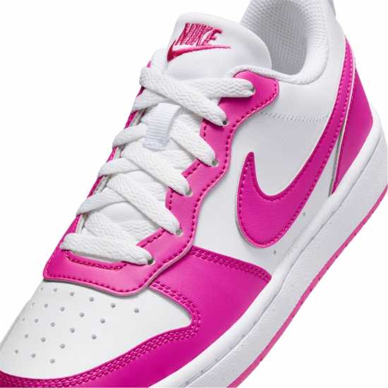 Nike Court Borough Low 2 Se Big Kids' Shoes Бяло/Фуксия 