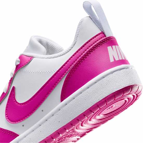 Nike Court Borough Low 2 Se Big Kids' Shoes Бяло/Фуксия 