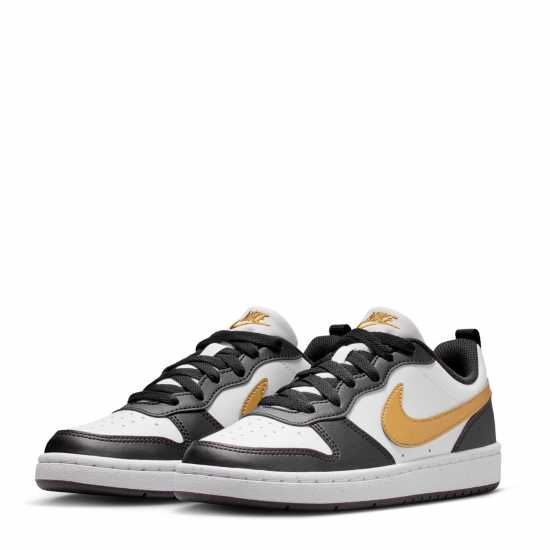 Nike Court Borough Low 2 Se Big Kids' Shoes Черно/Злато 