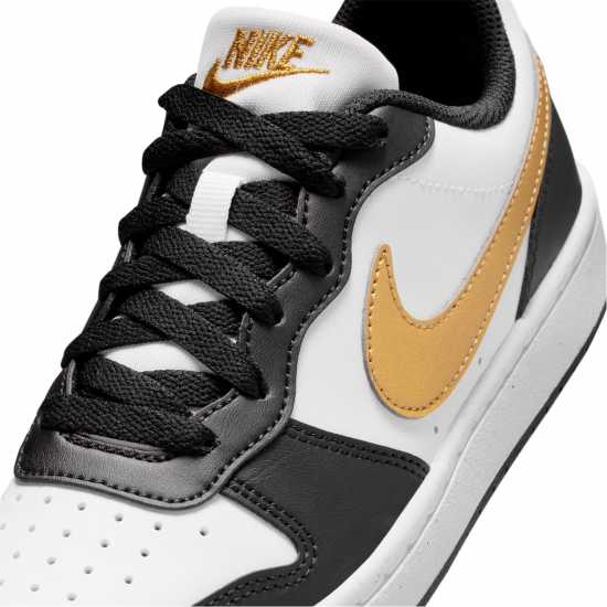 Nike Court Borough Low 2 Se Big Kids' Shoes Черно/Злато 