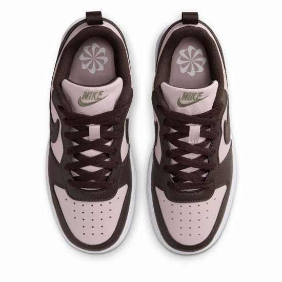 Nike Court Borough Low 2 Se Big Kids' Shoes Розово/Кафяво 