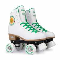 Rookie Roller Skates Junior Girls White /Green Детски маратонки