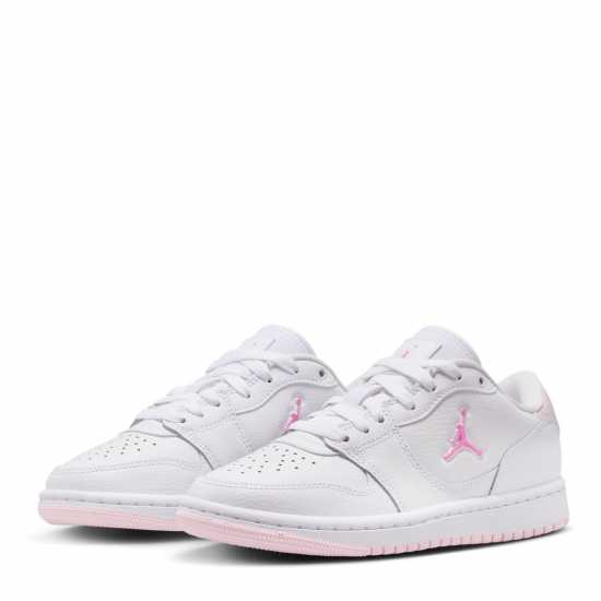 Air Jordan Kids' Low-Top Trainers White/Pink 