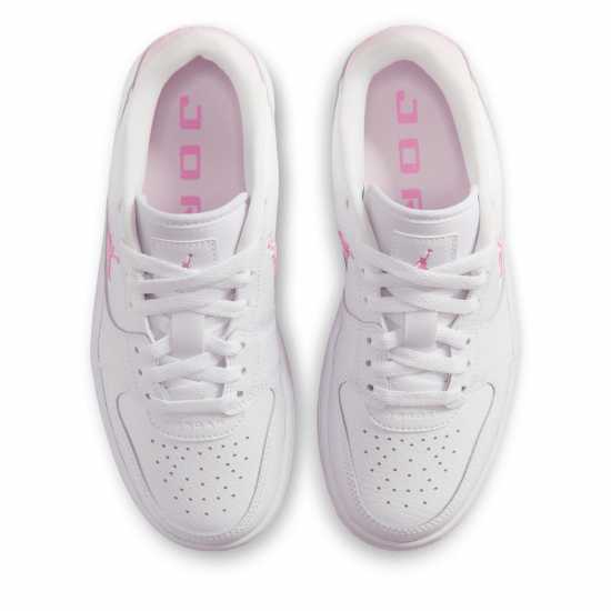 Air Jordan Kids' Low-Top Trainers White/Pink 