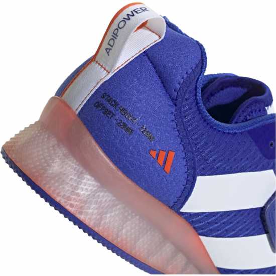 Adidas Юношески Обувки Weightlifting 3 Shoes Juniors Синьо/Бяло/Оранжево 