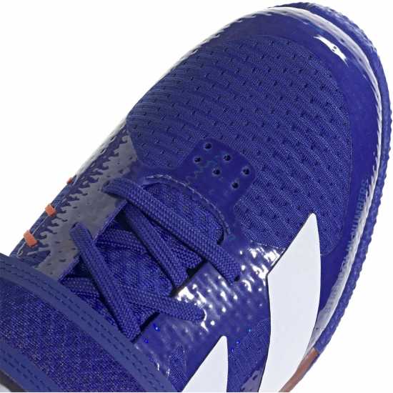 Adidas Юношески Обувки Weightlifting 3 Shoes Juniors Синьо/Бяло/Оранжево 