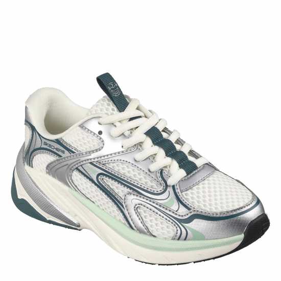 Skechers Маратонки Без Връзки Kids' Slip On Trainers Silver/White 