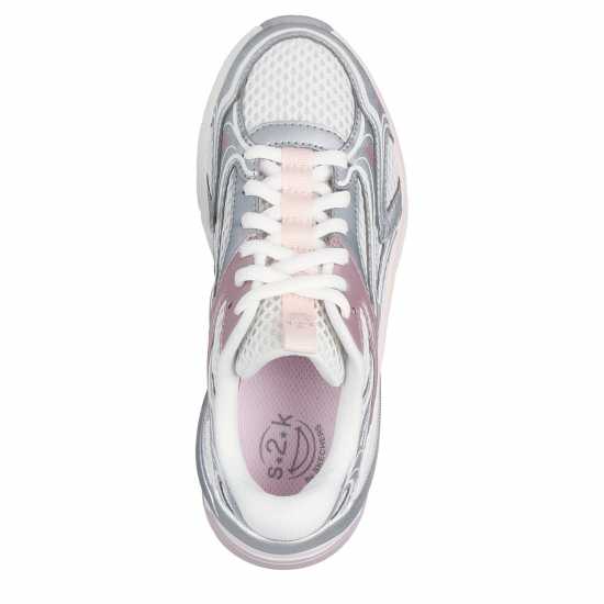 Skechers Маратонки Без Връзки Kids' Slip On Trainers Off White/Pink 