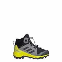 Adidas Terrex Mid Gore-Tex Hiking Shoes Kids Black / Yellow / Grey Детски апрески
