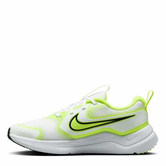 Nike Юношески Обувки Cosmic Running Shoes Juniors Wht/Blk/Volt Детски маратонки