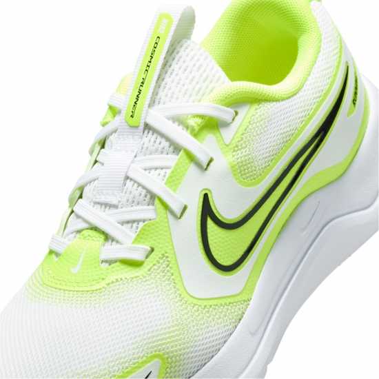 Nike Юношески Обувки Cosmic Running Shoes Juniors Wht/Blk/Volt Детски маратонки