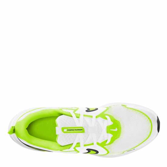 Nike Юношески Обувки Cosmic Running Shoes Juniors Wht/Blk/Volt Детски маратонки