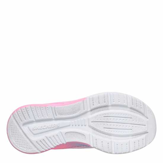 Skechers Lace Up Ombre Sneaker W Midsole Pai Runners Girls Pink/Purple 
