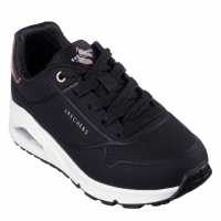 Skechers Средни Маратонки За Момичета Uno Stand On Air Junior Girls Trainers Black/Pink 