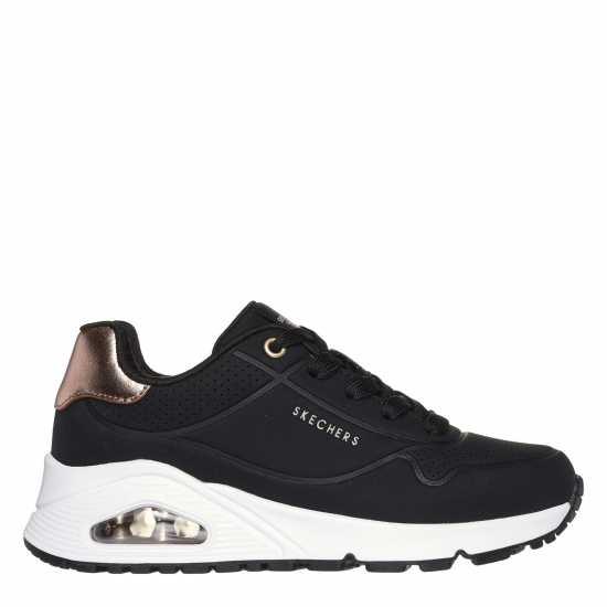 Skechers Средни Маратонки За Момичета Uno Stand On Air Junior Girls Trainers Black/Pink 