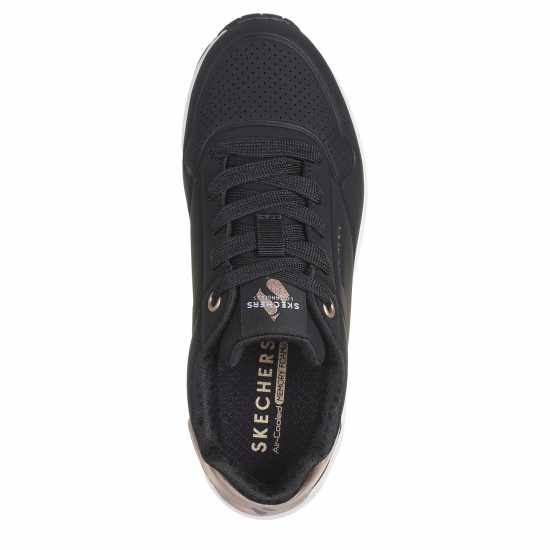 Skechers Средни Маратонки За Момичета Uno Stand On Air Junior Girls Trainers Black/Pink 