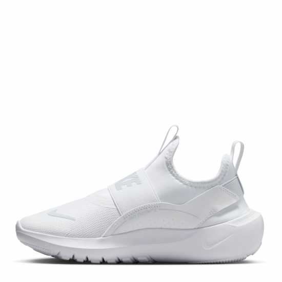 Nike Юношески Обувки Flex Runner 4 Shoes Juniors White/White Nike Юношески Обувки Flex Runner 4 Shoes Juniors White/White