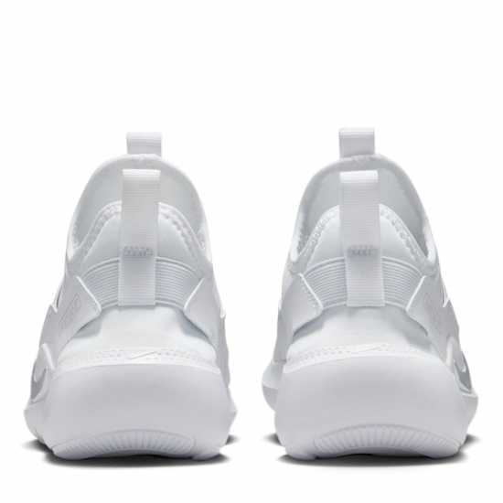 Nike Юношески Обувки Flex Runner 4 Shoes Juniors White/White Nike Юношески Обувки Flex Runner 4 Shoes Juniors White/White