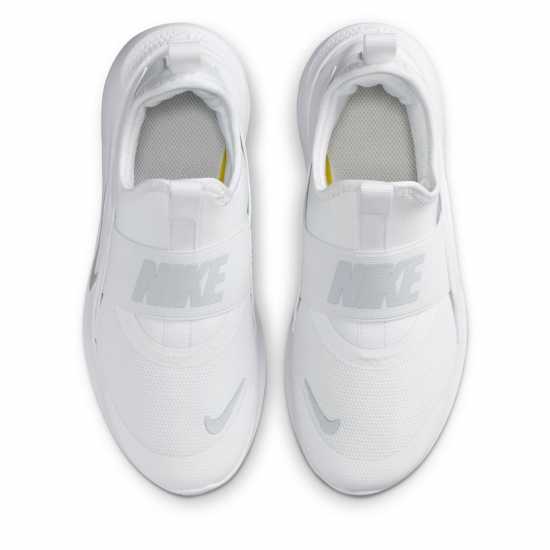 Nike Юношески Обувки Flex Runner 4 Shoes Juniors White/White Nike Юношески Обувки Flex Runner 4 Shoes Juniors White/White