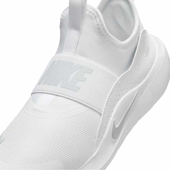 Nike Юношески Обувки Flex Runner 4 Shoes Juniors White/White Nike Юношески Обувки Flex Runner 4 Shoes Juniors White/White