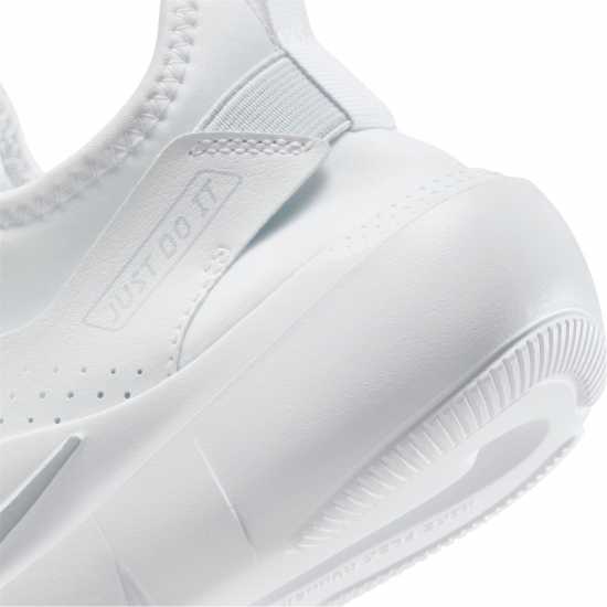 Nike Юношески Обувки Flex Runner 4 Shoes Juniors White/White Nike Юношески Обувки Flex Runner 4 Shoes Juniors White/White