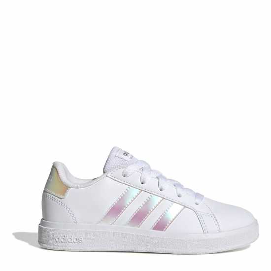 Adidas Маратонки Girls Grand Court Trainers Бяло / Иридис 
