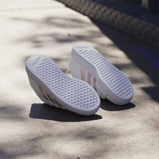 Adidas Маратонки Girls Grand Court Trainers Бяло / Иридис 