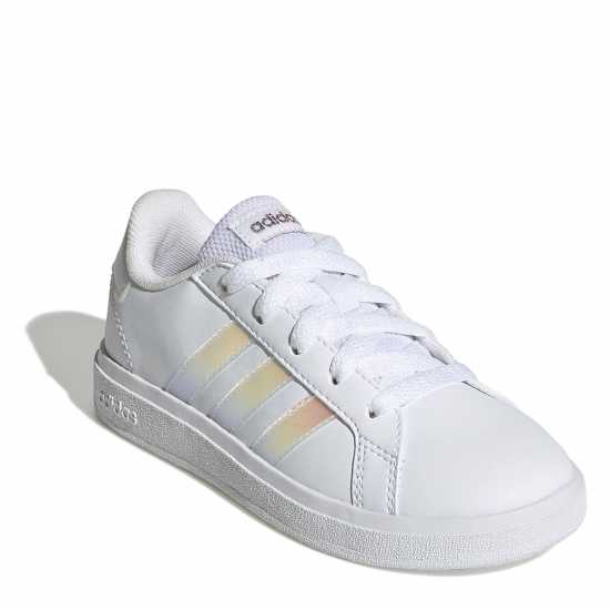 Adidas Маратонки Girls Grand Court Trainers Бяло / Иридис 