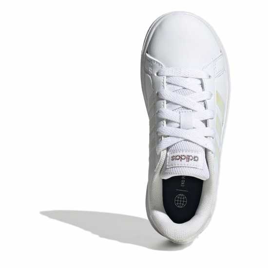 Adidas Маратонки Girls Grand Court Trainers Бяло / Иридис 