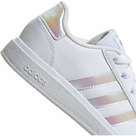 Adidas Маратонки Girls Grand Court Trainers Бяло / Иридис 