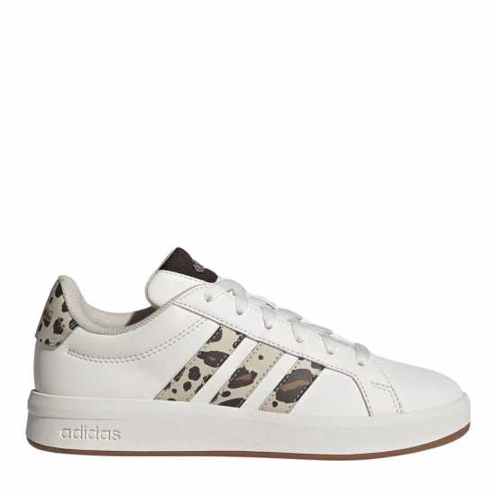 adidas Girls Grand Court Trainers White/Animal 