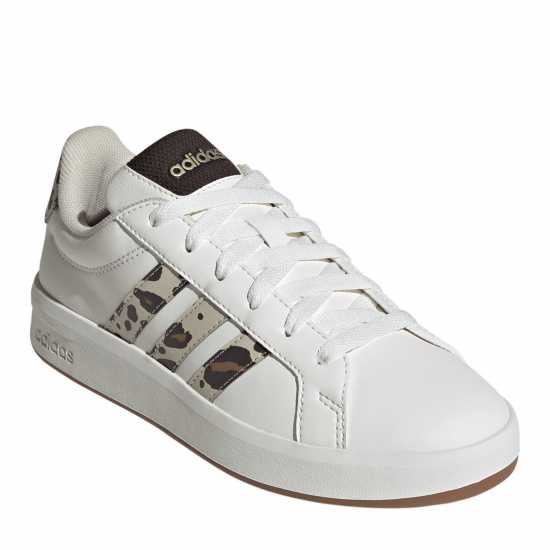 adidas Girls Grand Court Trainers White/Animal 