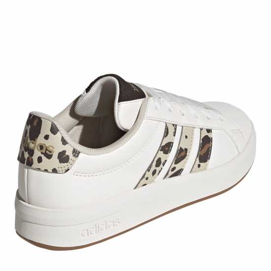 adidas Girls Grand Court Trainers White/Animal 