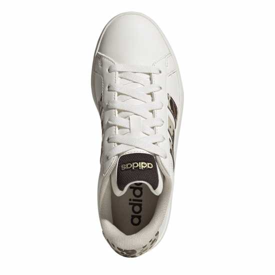 adidas Girls Grand Court Trainers White/Animal 
