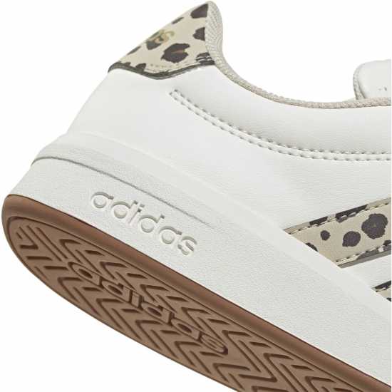 adidas Girls Grand Court Trainers White/Animal 